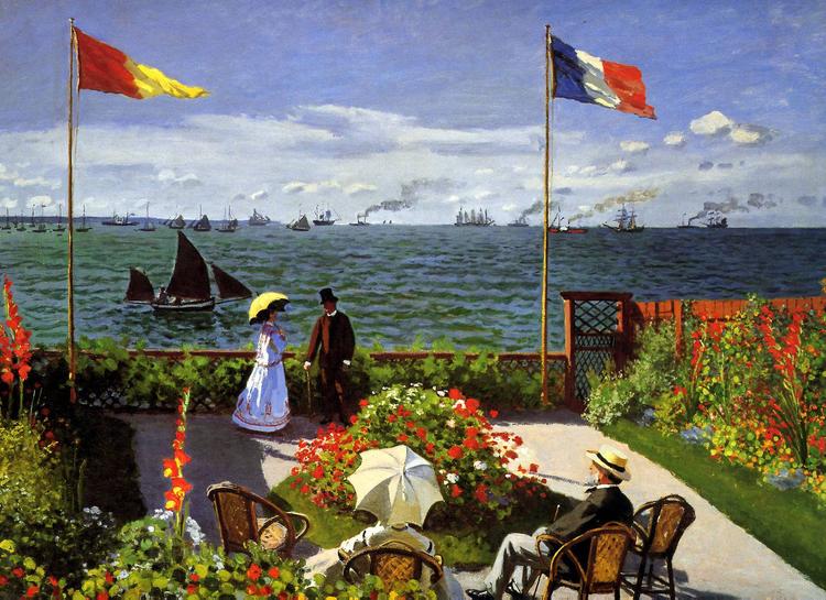 Garden at Sainte-Adresse Claude Monet - Subjektiv.art