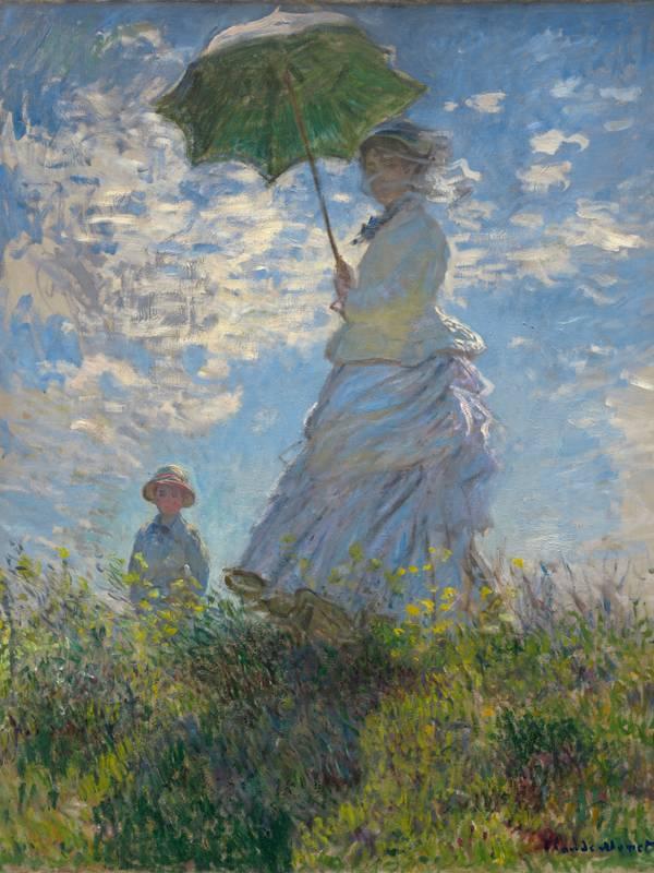 Woman with a Parasol Claude Monet - Subjektiv.art