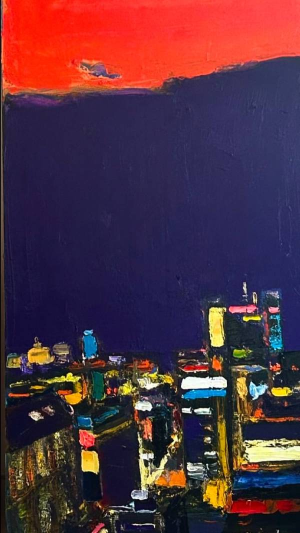 Kyiv Skyline Series. Light Through The Darkness by Ganna Kryvolap