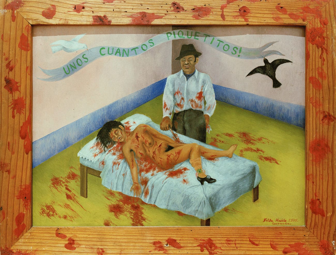 Frida Kahlo, A Few Small Nips (Passionately in Love), 1935