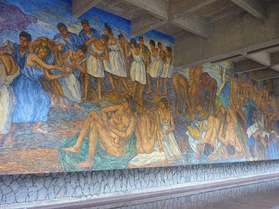 Mural del maestro Pedro Nel Gómez - Universidad de Antioquia - Medellín
