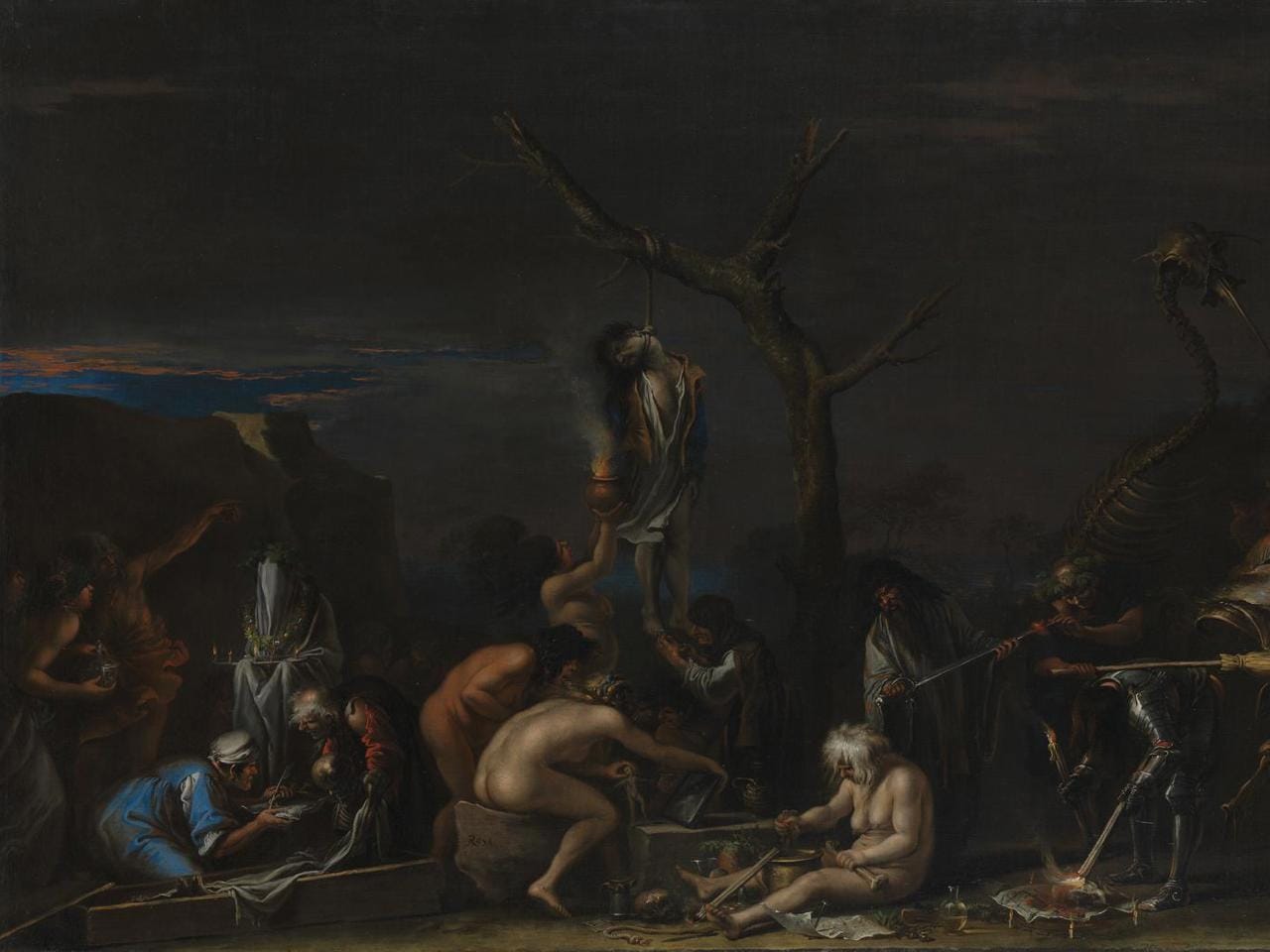 Salvator Rosa, Witches at their Incantations